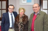 El alcalde de Villanueva, con Mari y Eugenio