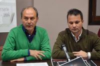 Jose Cardenal, de Arte Vocal, y el edil Joaquín Pineda