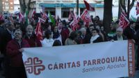 cáritas Santiago en la concentración
