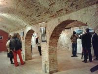 exposición de agua y azul