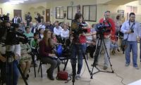 despliegue mediático en el cumpleaños de Juan Sánchez
