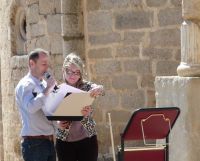 Discurso en el teatro romano de Medellín