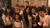 un grupo de sanantoneros y sanantoneras