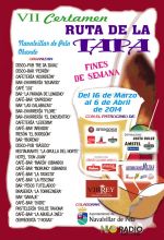 ruta de la tapa en pela