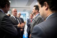 Monago con empresarios en Ficon