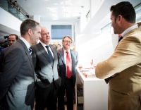 Monago con empresarios en Ficon