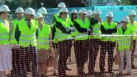 visita a obras de ITV de Don Benito