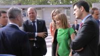 Monago y Maria Garaña en la inauguración de TIC Extremadura