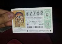 uno de los décimos premiados con la terminación