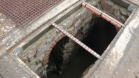 Restos de la cloaca romana encontrada en Medellín