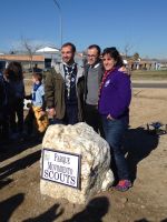 inauguración del parque dedicado a los scouts