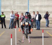 prueba práctica de moto