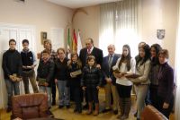 ganadores, jurado y autoridades
