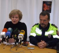 la concejala y el jefe de la policia local