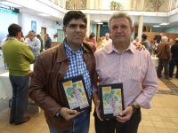 el ganador y el segundo en el concurso de vinos