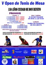 cartel tenis de mesa