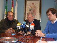gallego, diaz mora y el concejal Mera