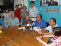 mariano gallego, este jueves, en la rueda de prensa