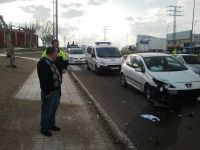 accidente junto a la plaza de toros