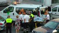 colision en la calle Ayala