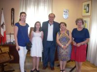 sofia en la recepción