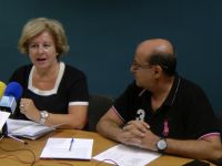 María Jose Valadés y Jose Morcillo informando de la programación