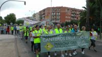 canteros en la marcha pasando por Don Benito