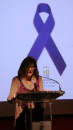 Isabel Arrigui en el momento de lectura