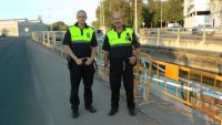 policias locales de Don Benito que actuaron en el accidente del canal