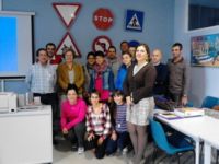 algunos participantes en las jornadas de seguridad vial