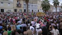 llegada de la Virgen de las Cruces a Don Benito