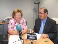 la presidenta de Adat y el director de Cajamadrid en Don Benito