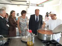 en la cocina del centro