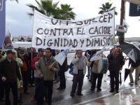 manifestación de policias