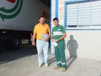 visita de Díaz al beneficiario de la ayuda