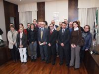concejales y homenajeado