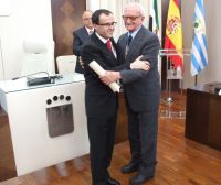 entrega de la medalla
