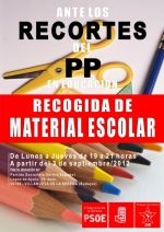 campaña socialista de material escolar