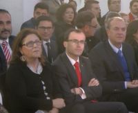 Monago y Gallardo junto a la diputada Marisol Pérez