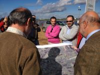 el consejero en su visita a las obras