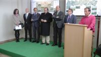 acto de inauguración de la carretera de Quintana