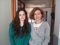 maria moreno con su profesora