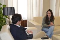 maria moreno con el alcalde