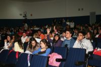 estudiantes en el encuentro en el Pedro de Valdivia