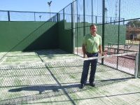 El concejal, en las pistas reformadas